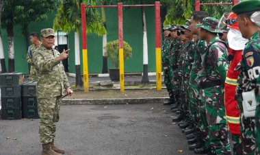 Danrem 084/BJ Tinjau Latihan Kesiapsiagaan Hadapi Kebakaran Gudang Munisi dan Bahan Peledak